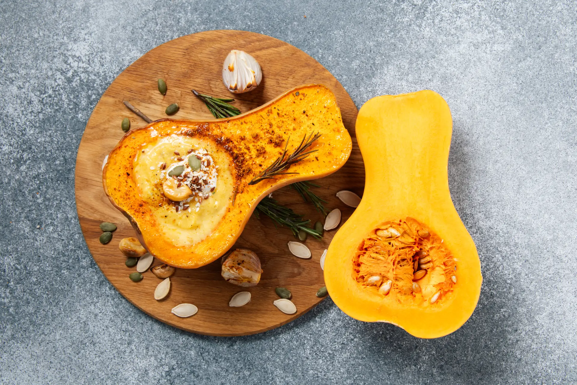 Squash prepared for dinner